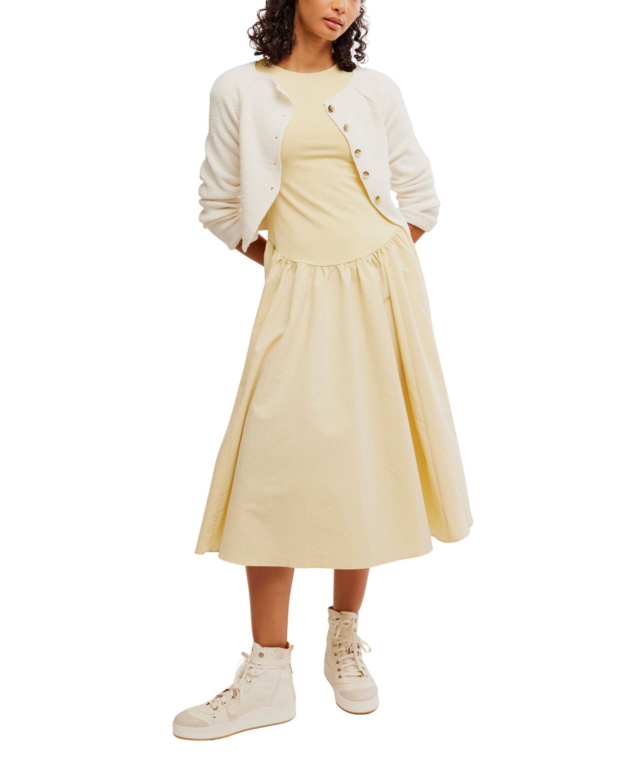 Free People Afternoon Elegance Midi Dress