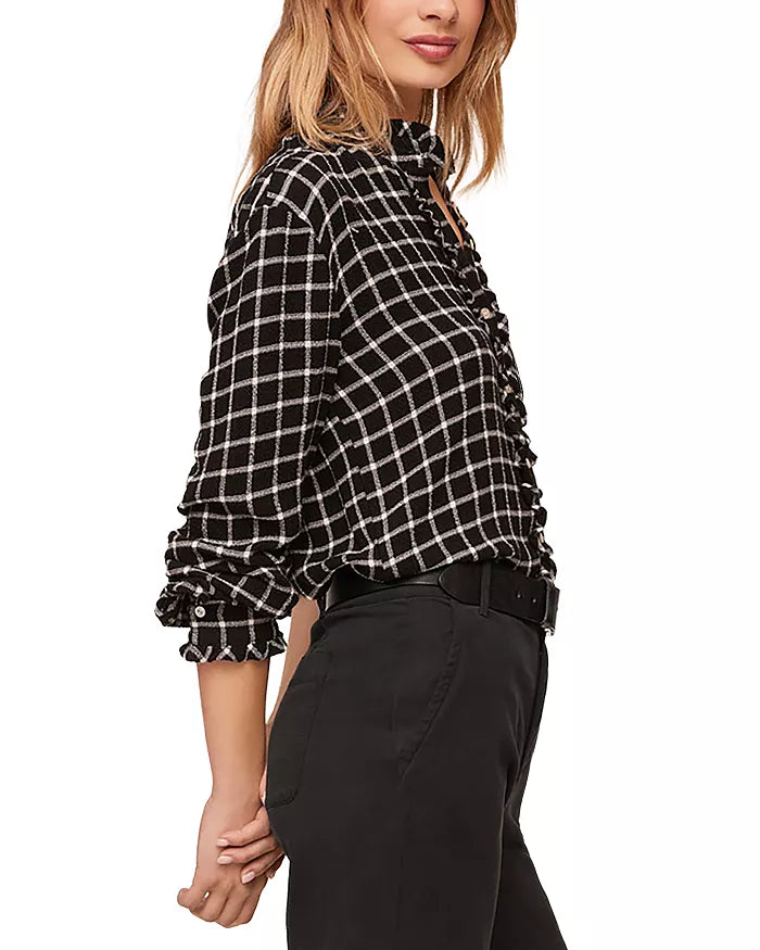 Bella Dahl Button Down Shirt with Ruffle Edges