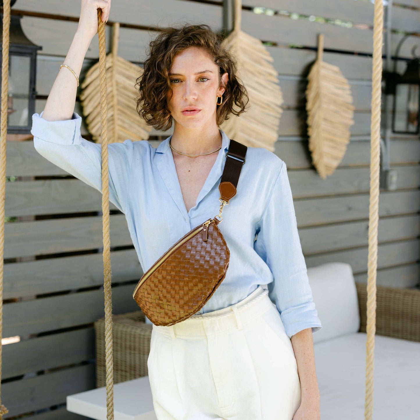 Sling Body Bag: Woven