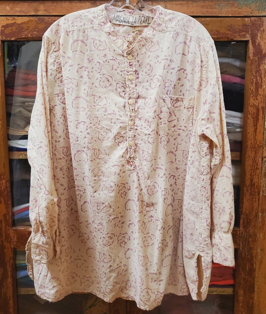 Magnolia Pearl Blockprint Idgy Workshirt Bronze