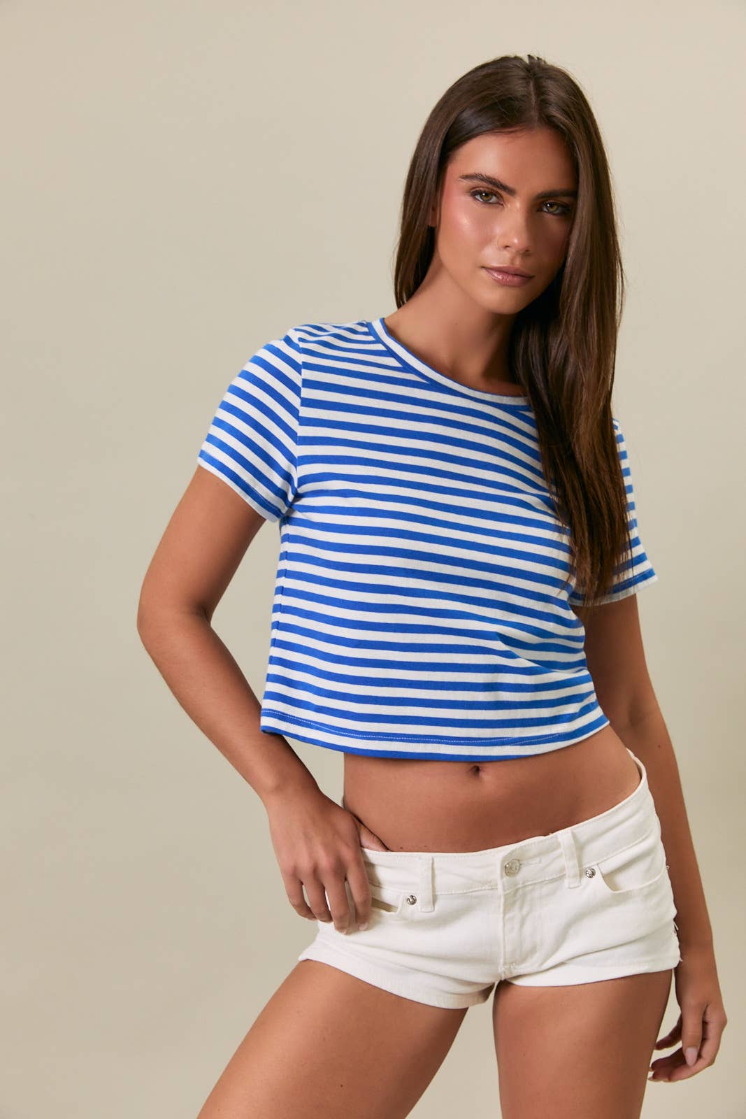 Short Sleeve Stripe Tee