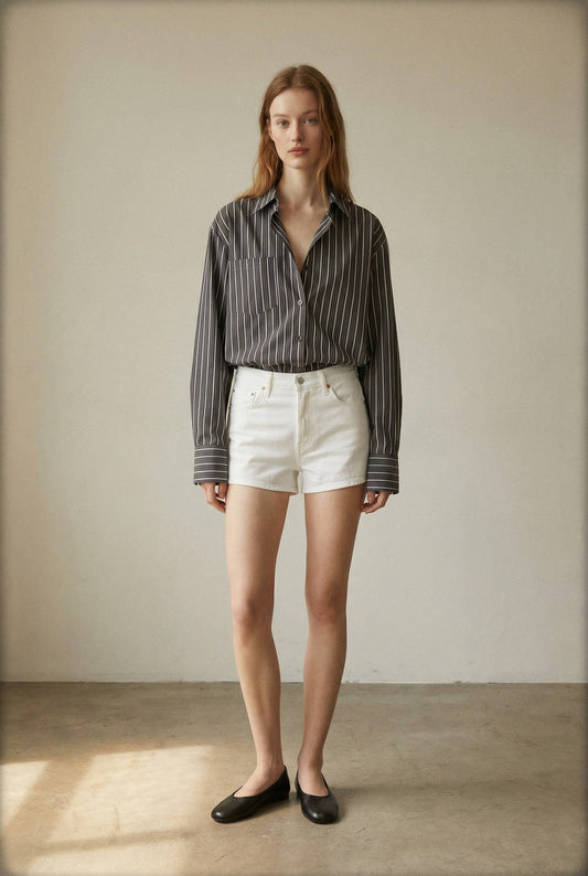 Olivia Oversized Stripe Poplin Shirt