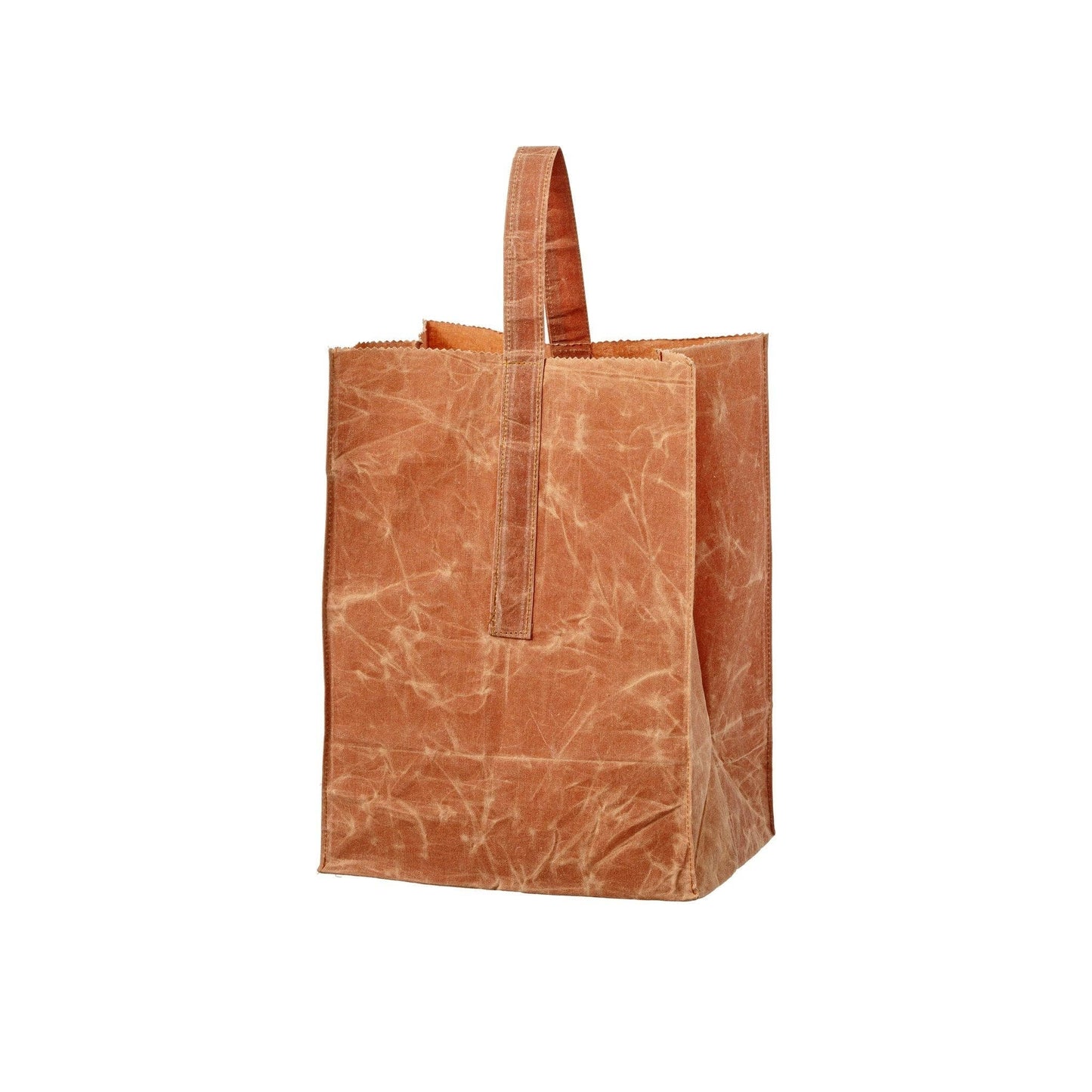 GROCERY BAG WITH HANDLE: Brown / Extra Small