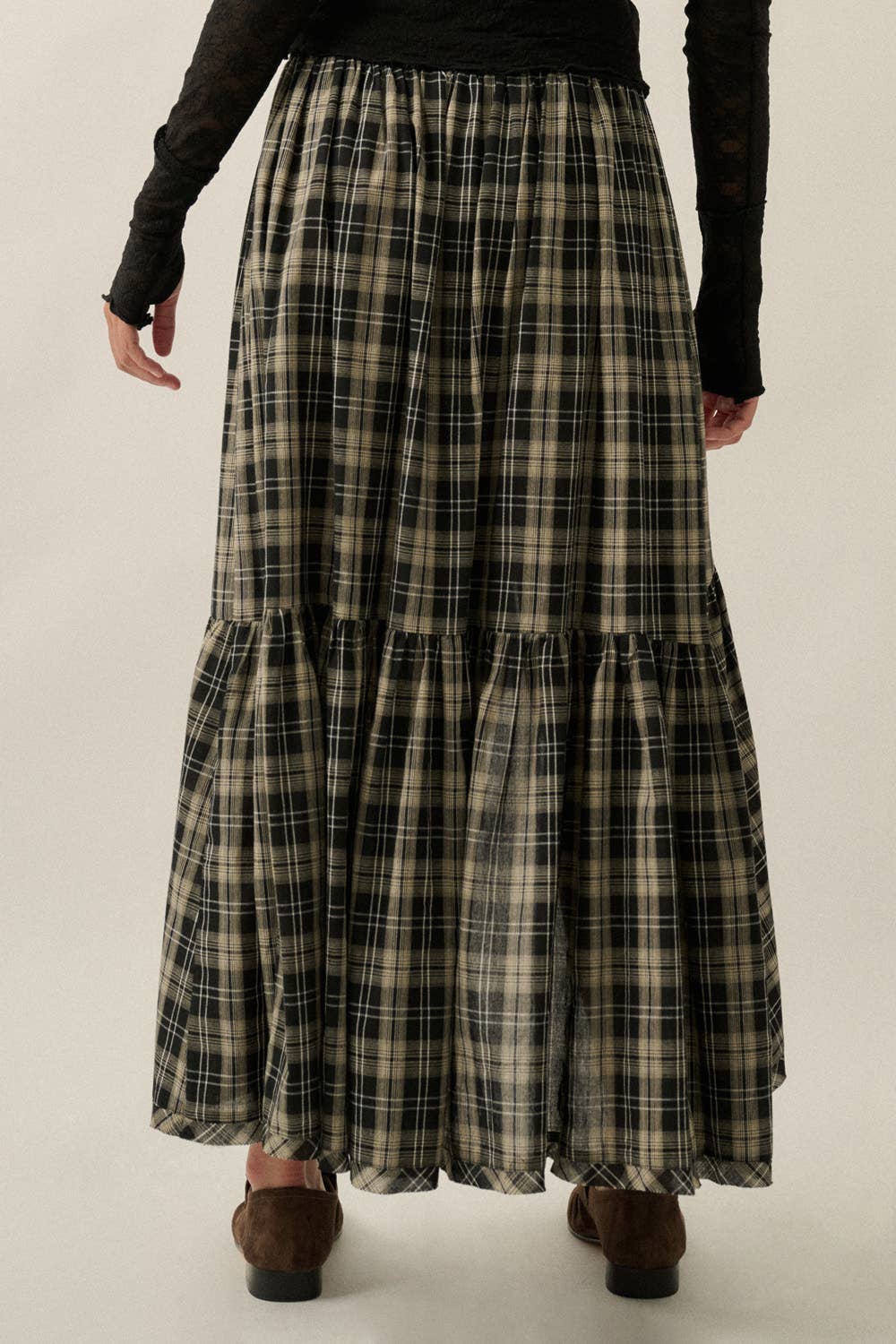 Rachel High-Low Ruffle Maxi Skirt
