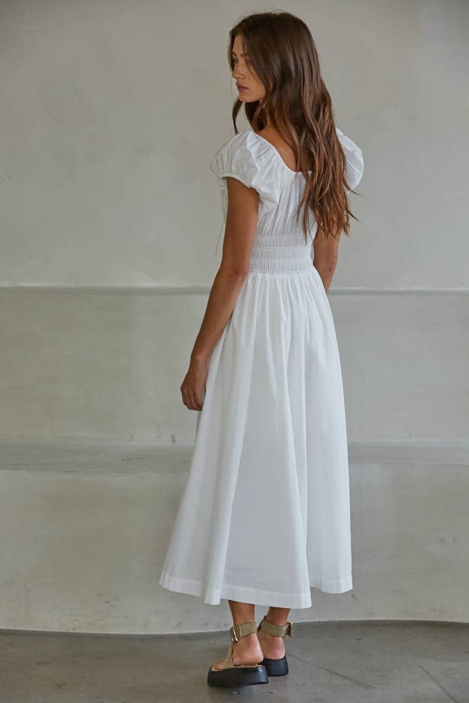 Sydney Cap Sleeve Midi Dress