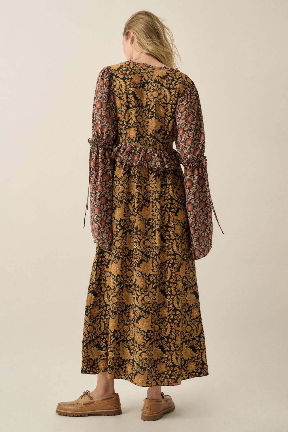Kenny Floral Empire-Waist Maxi Dress