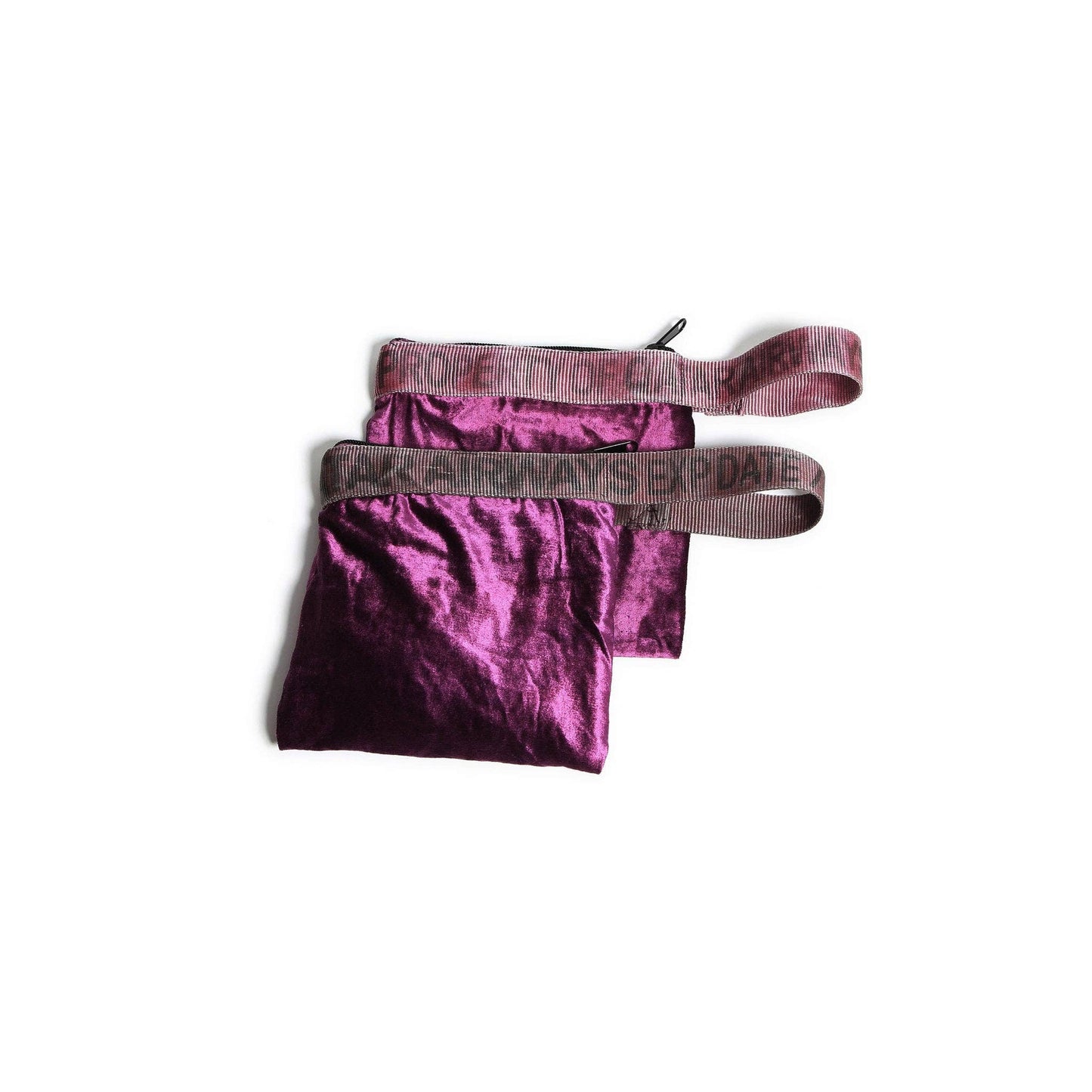 VINTAGE SLING BELT POUCH: Silver x Green