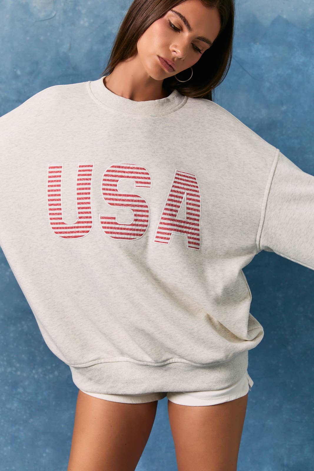"USA"  Oversized Sweatshirt