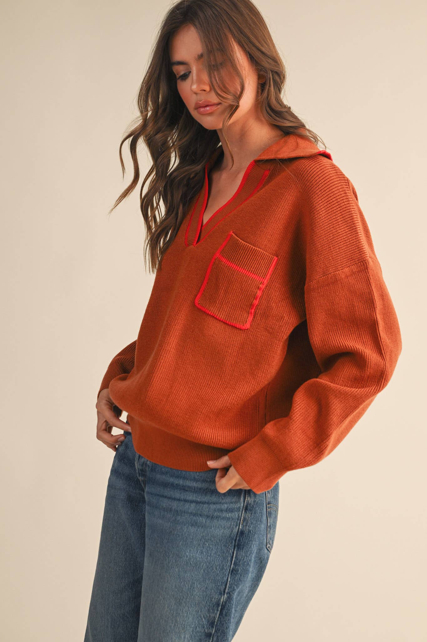 Marissa Ribbed Pullover Sweater