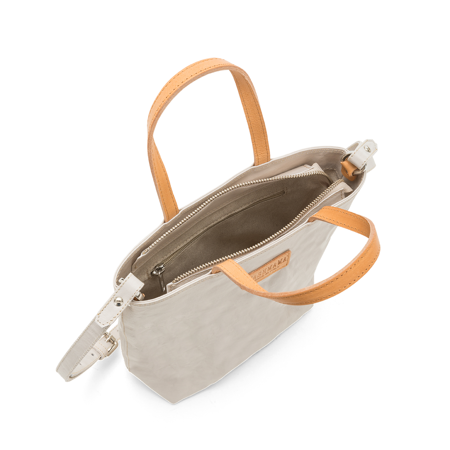 NINA CROSSBODY BAG: Woven Cuoio