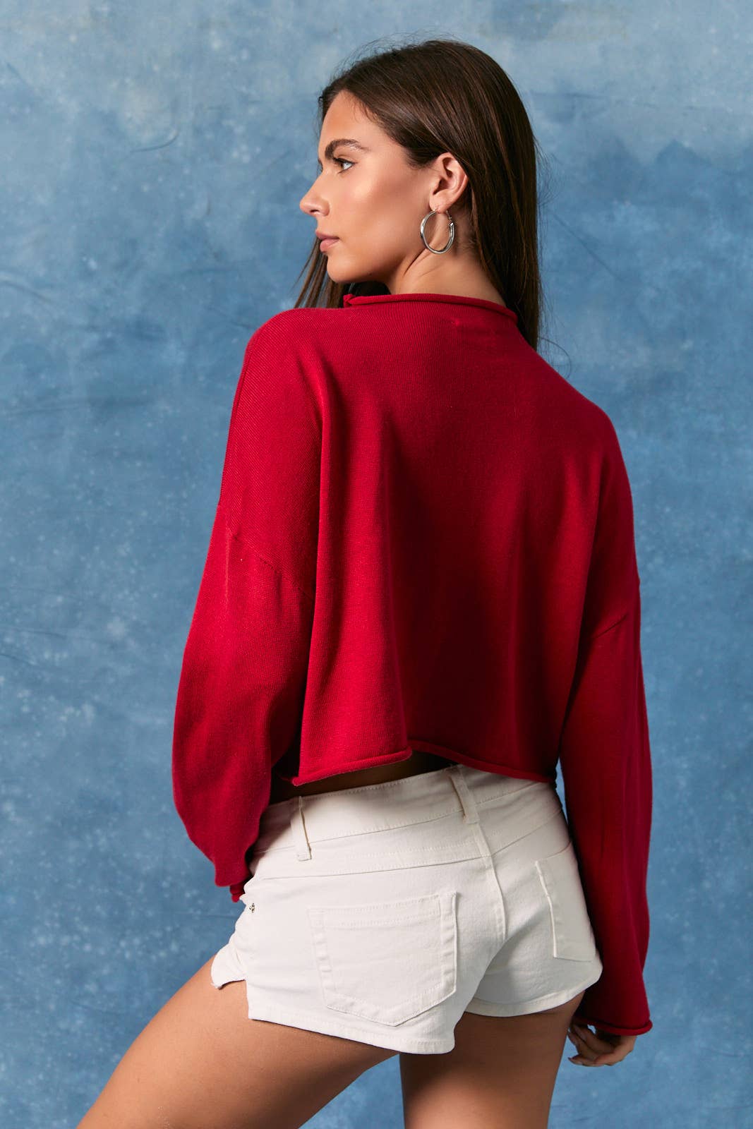 "USA" Mock Neck Sweater