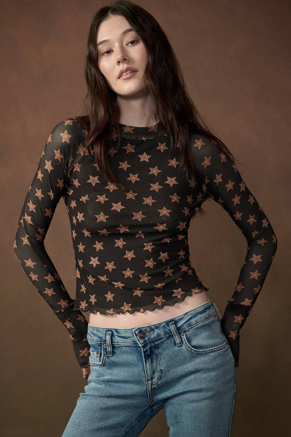 Starry Night Mesh Top