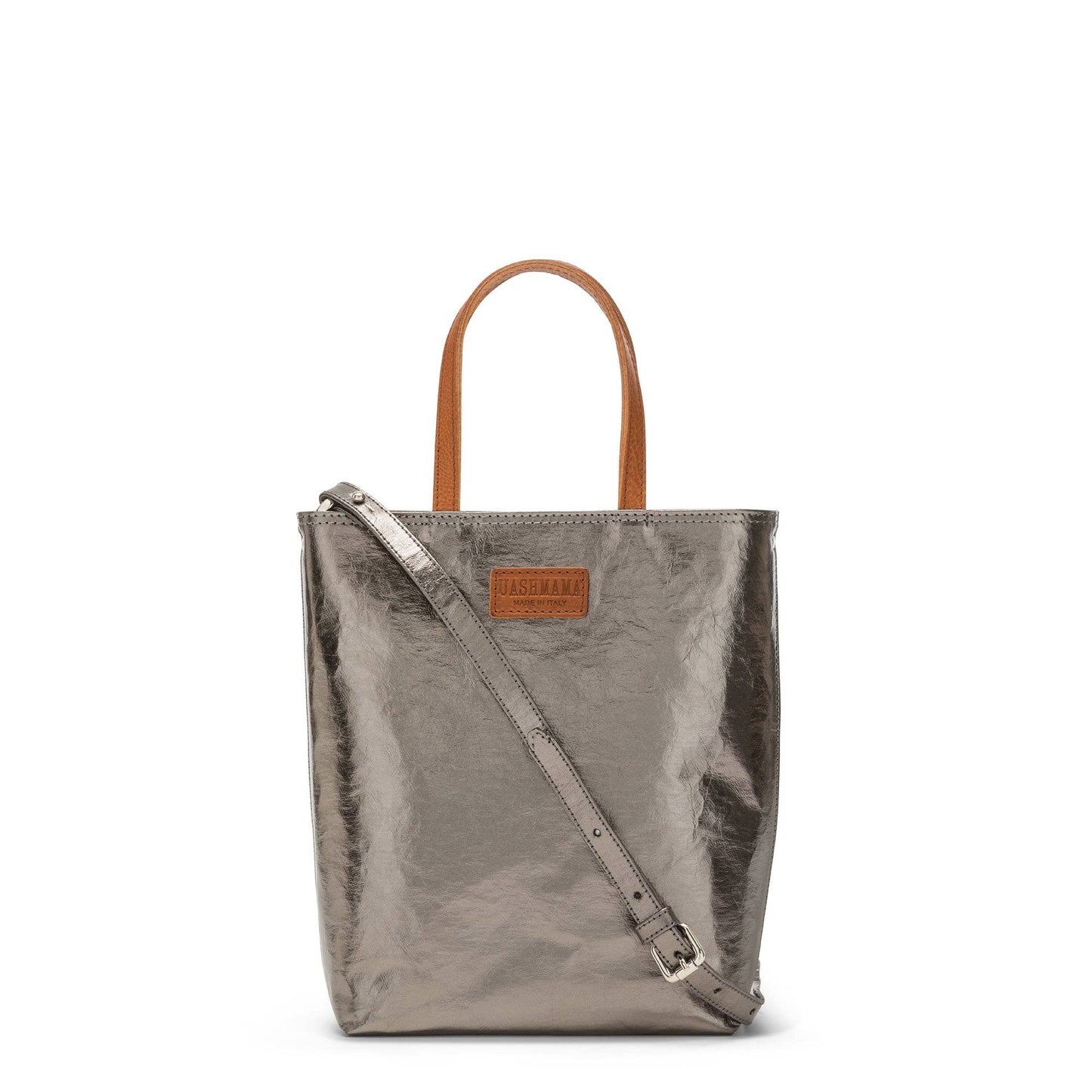 NINA CROSSBODY BAG: Woven Cuoio