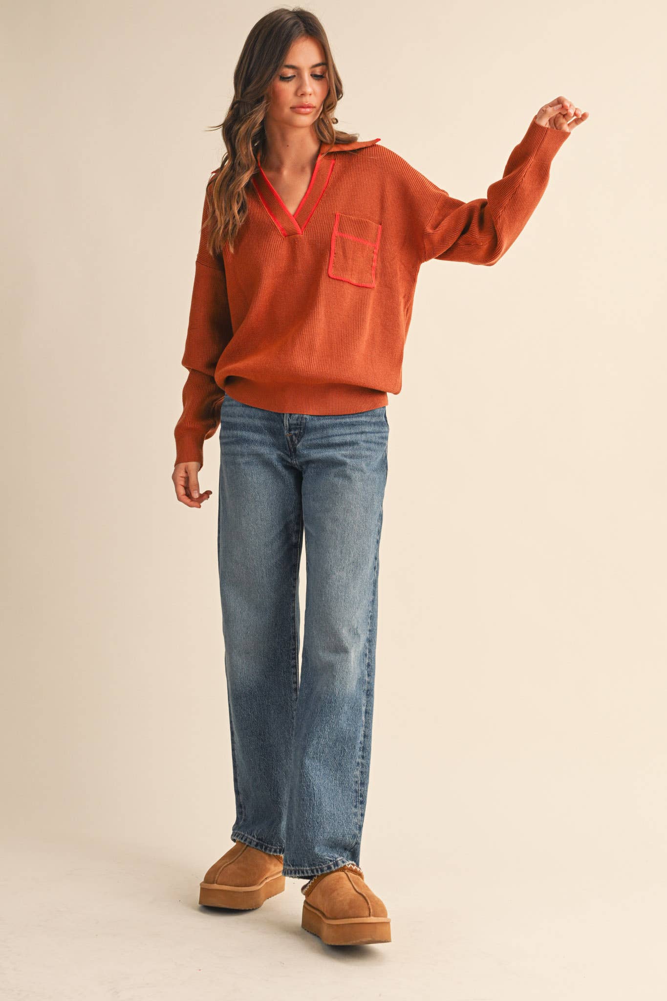 Marissa Ribbed Pullover Sweater