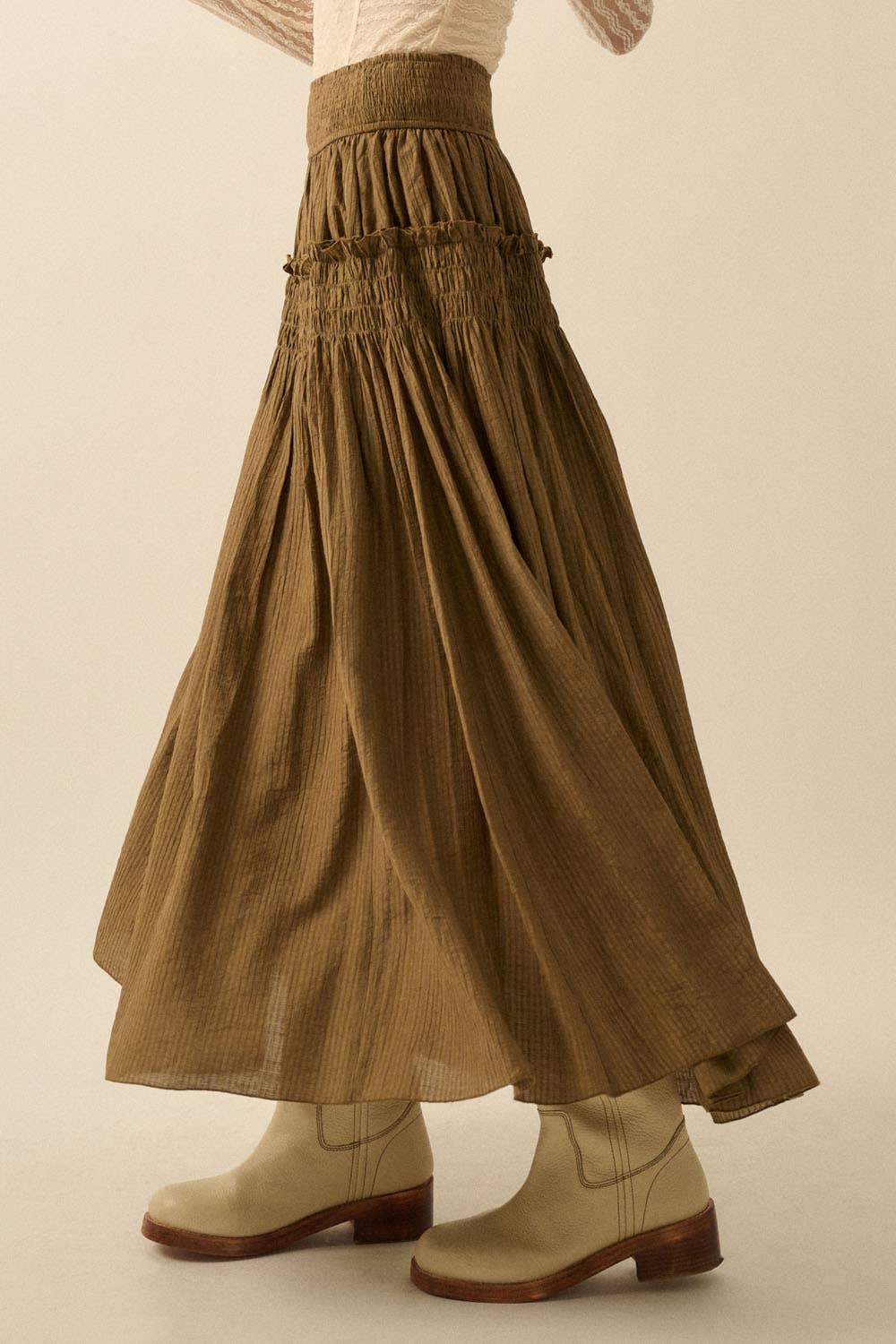Greta Drop-Waist Maxi Skirt