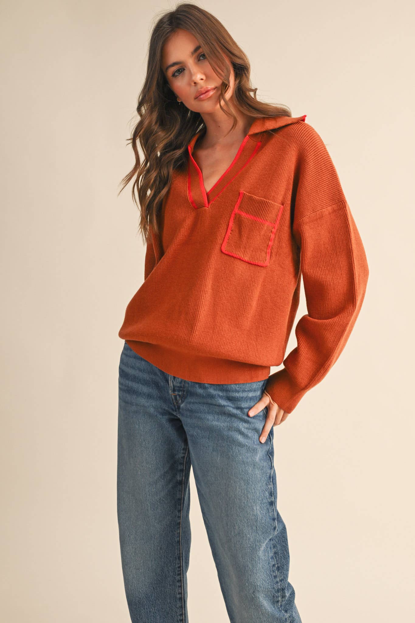 Marissa Ribbed Pullover Sweater