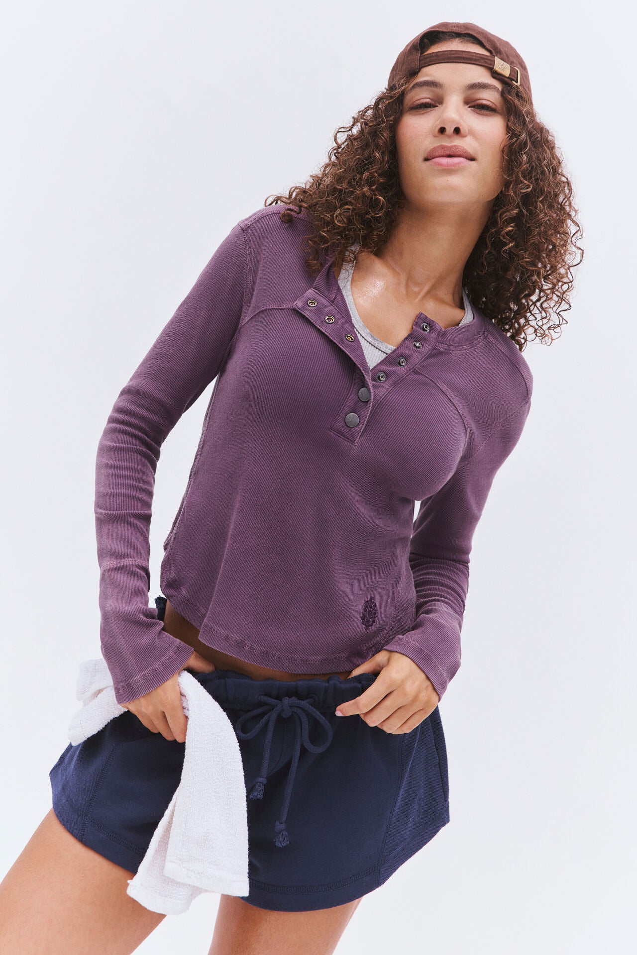 Free People Cool Down Solid Crew