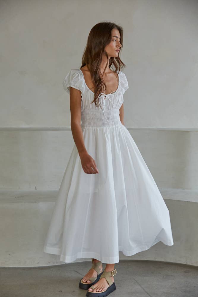 Sydney Cap Sleeve Midi Dress