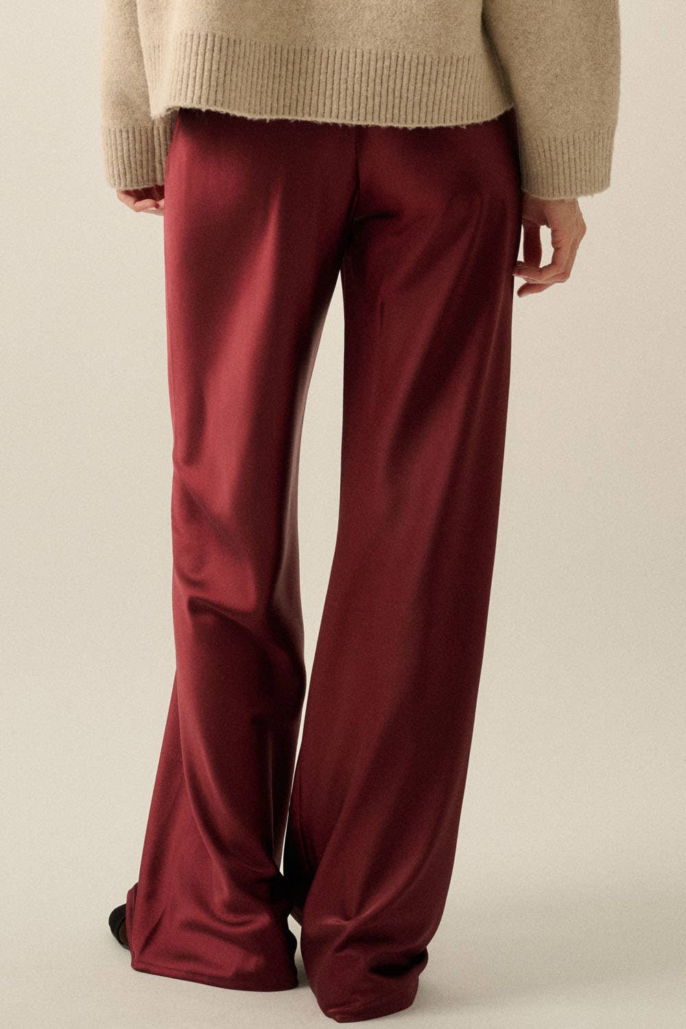 Stacey Satin Wide-Leg Pants