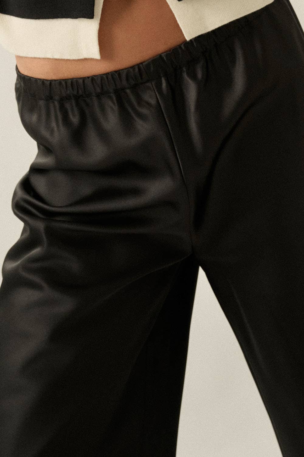 Stacey Satin Wide-Leg Pants