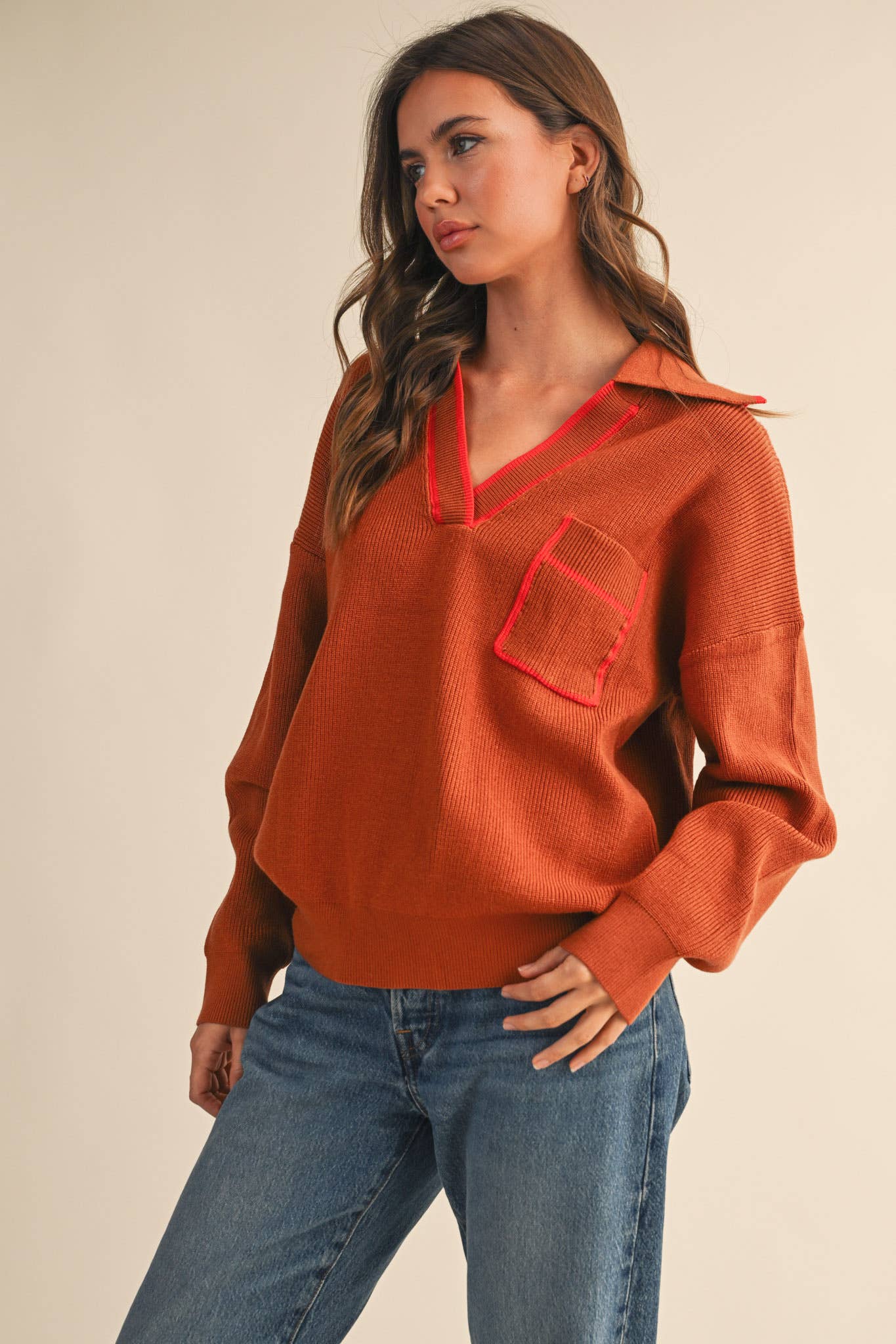 Marissa Ribbed Pullover Sweater