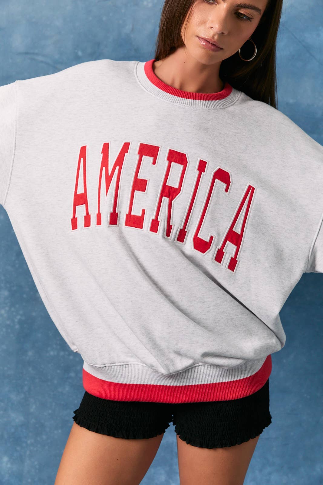 "AMERICA" Oversized Sweatshirt