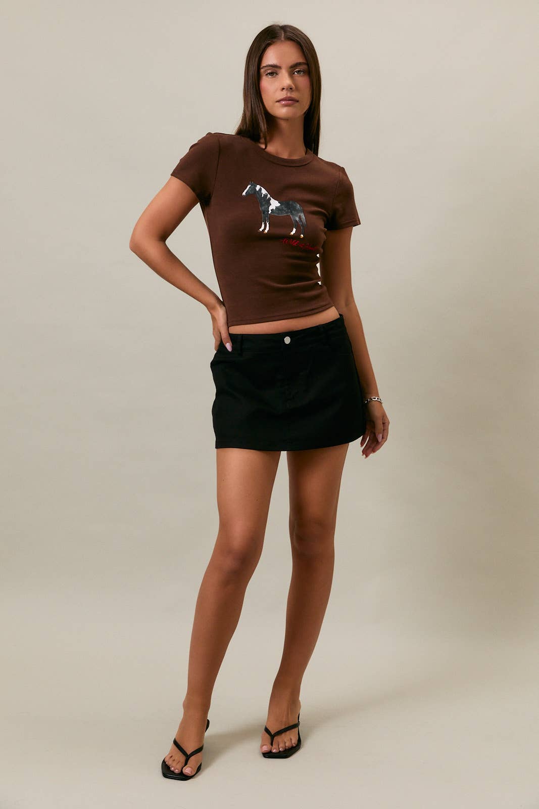 Horse Graphic Baby Tee