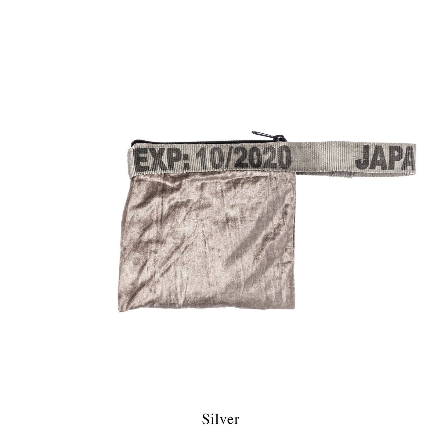 VINTAGE SLING BELT POUCH: Silver x Green
