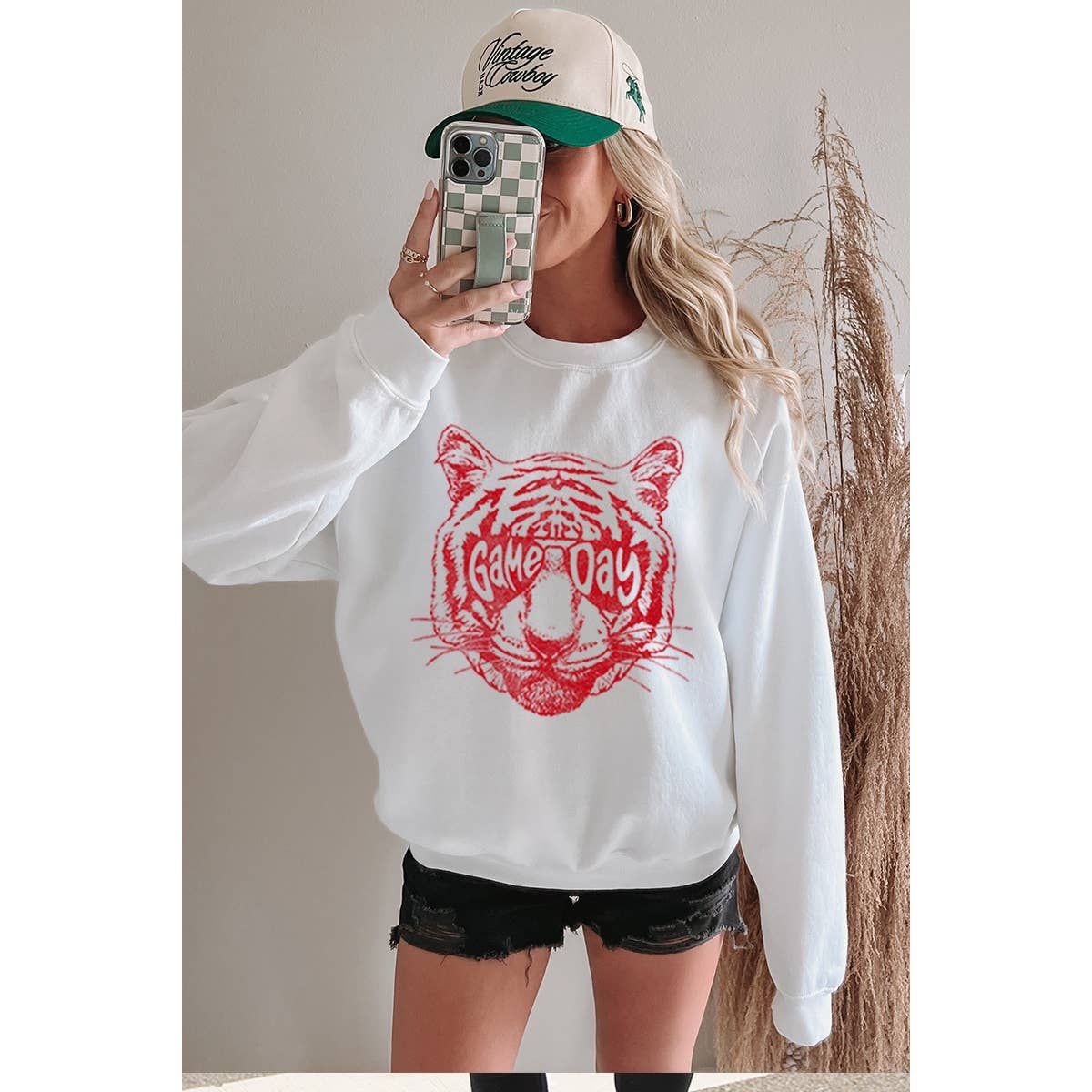 Game Day Vintage Sweatshirt: Sand/Medium
