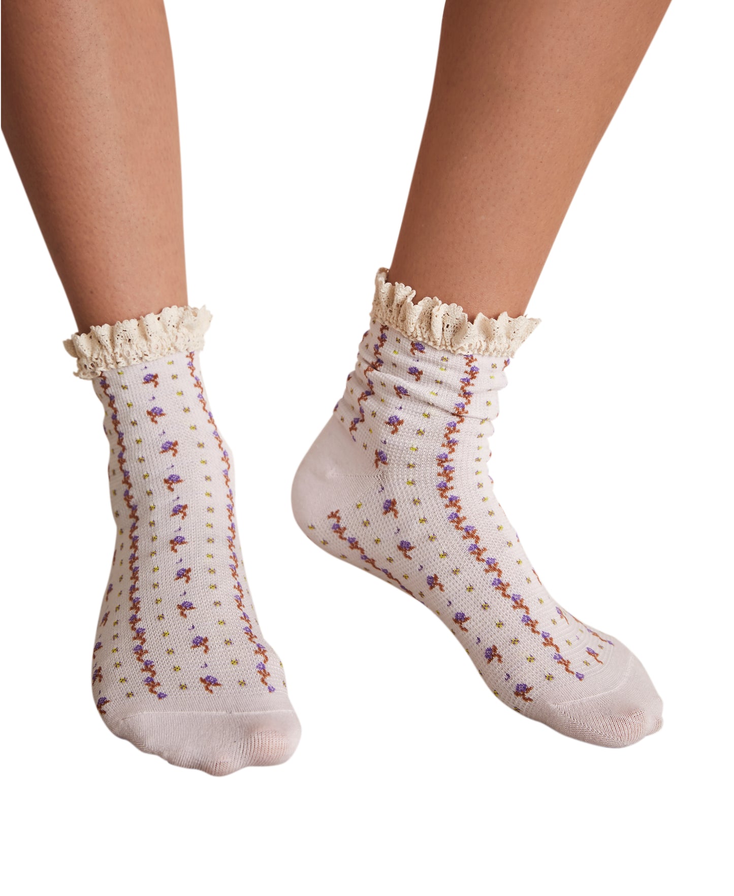 Free People Rosebud Waffle Knit Ankle Socks