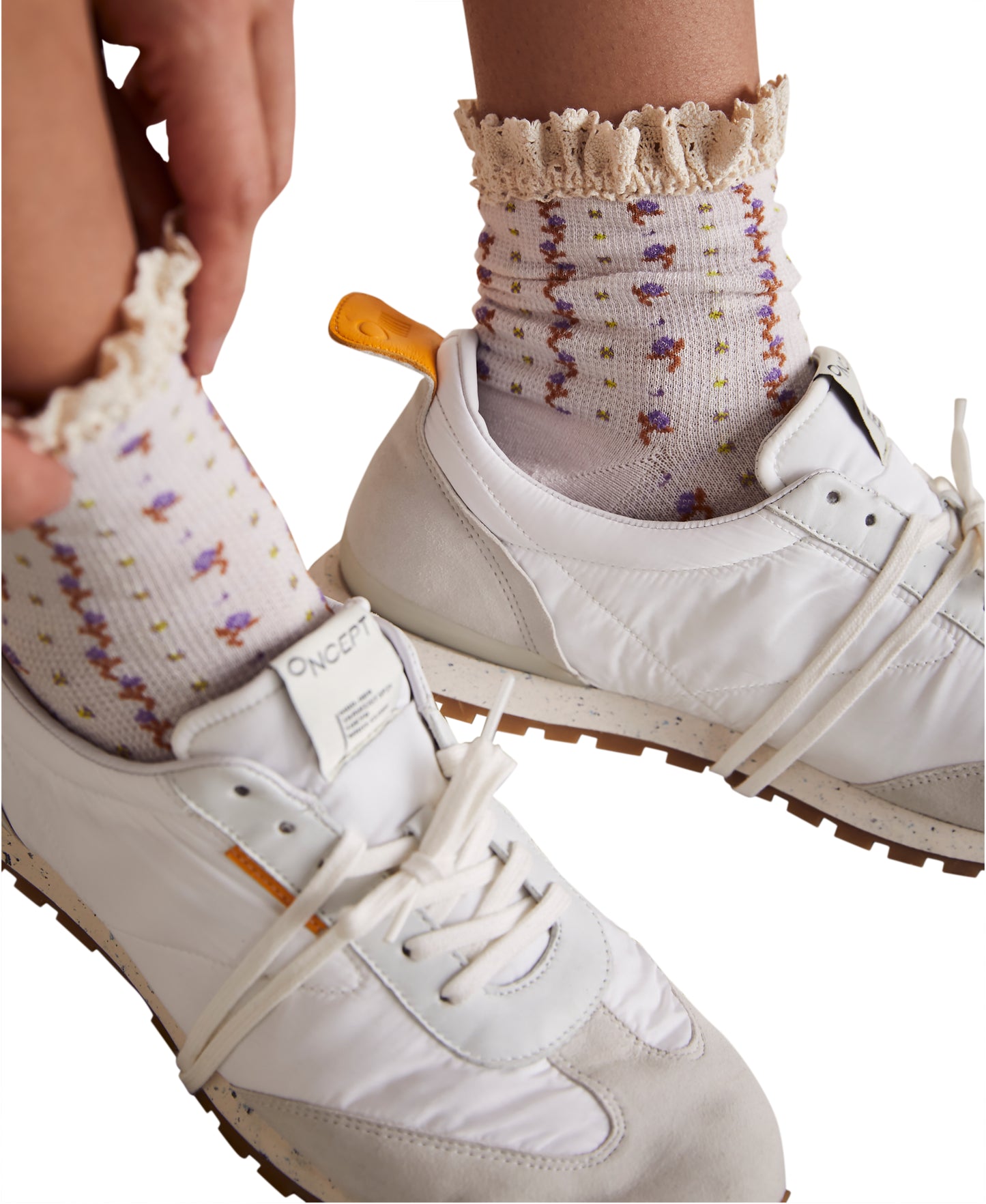 Free People Rosebud Waffle Knit Ankle Socks