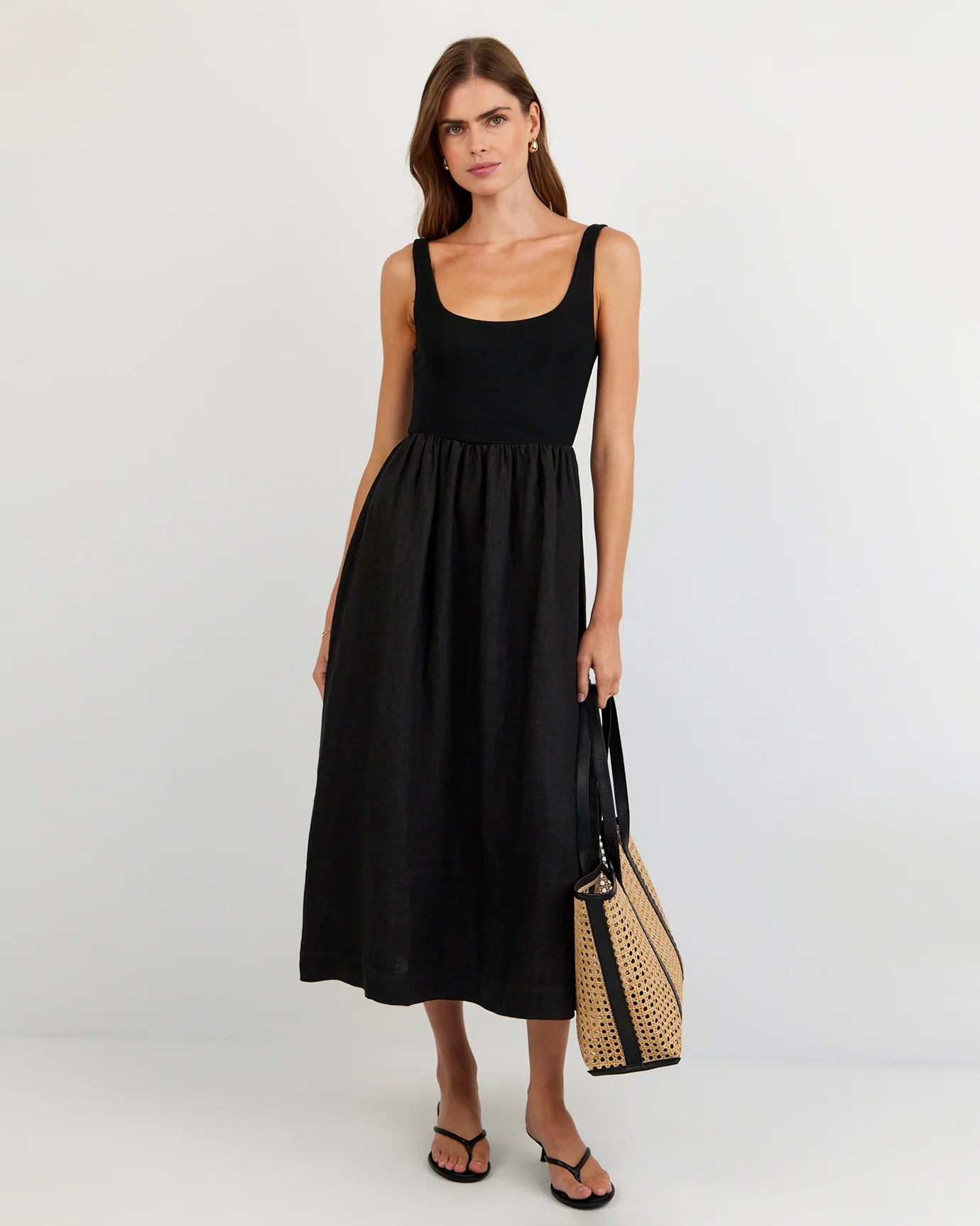 Bella Dahl Sleeveless Knit Combo Dress