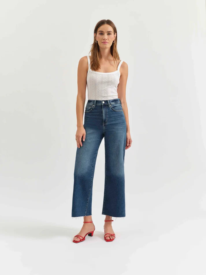 Daze Denim Pleaser High Rise Wide Ankle Jean