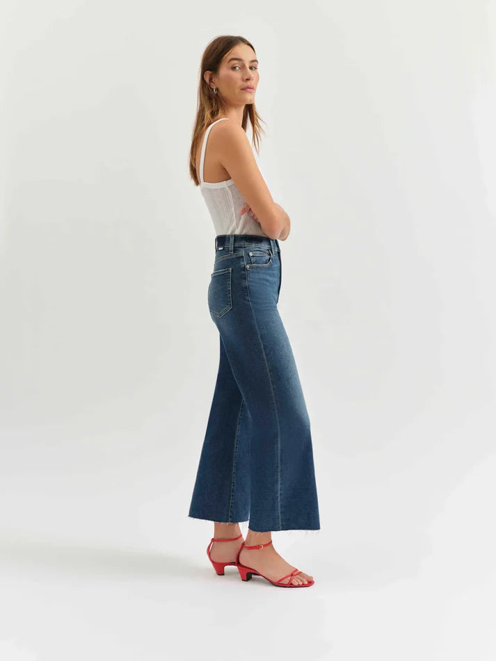 Daze Denim Pleaser High Rise Wide Ankle Jean