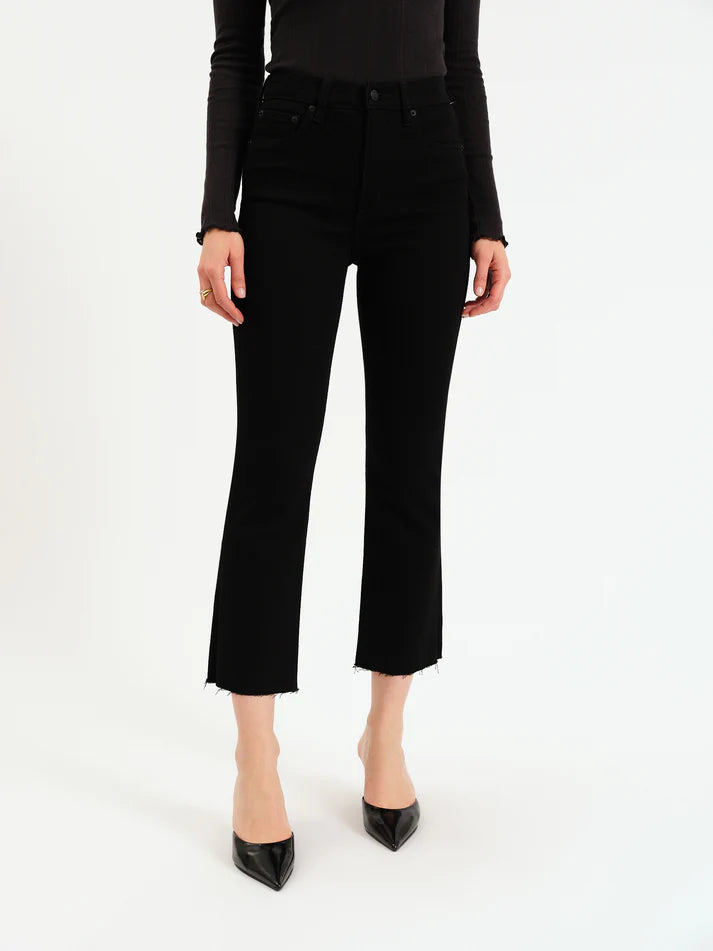 Daze Denim Shy Girl High Rise Crop Flare