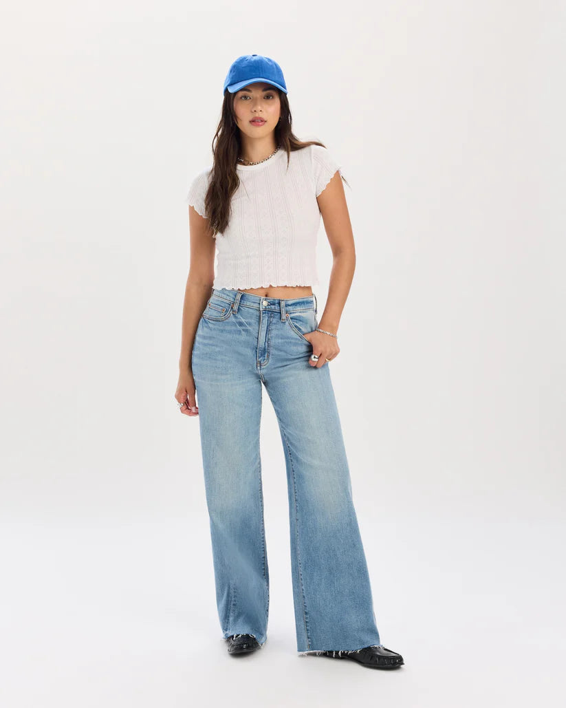 Daze Denim Far Out High Rise Wide Leg