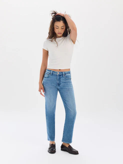 Daze Denim Rebel Midrise Slight Straight Leg Jeans