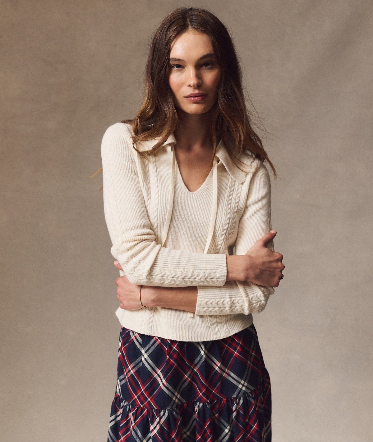 Marine Layer Ivy Cable Knit Polo