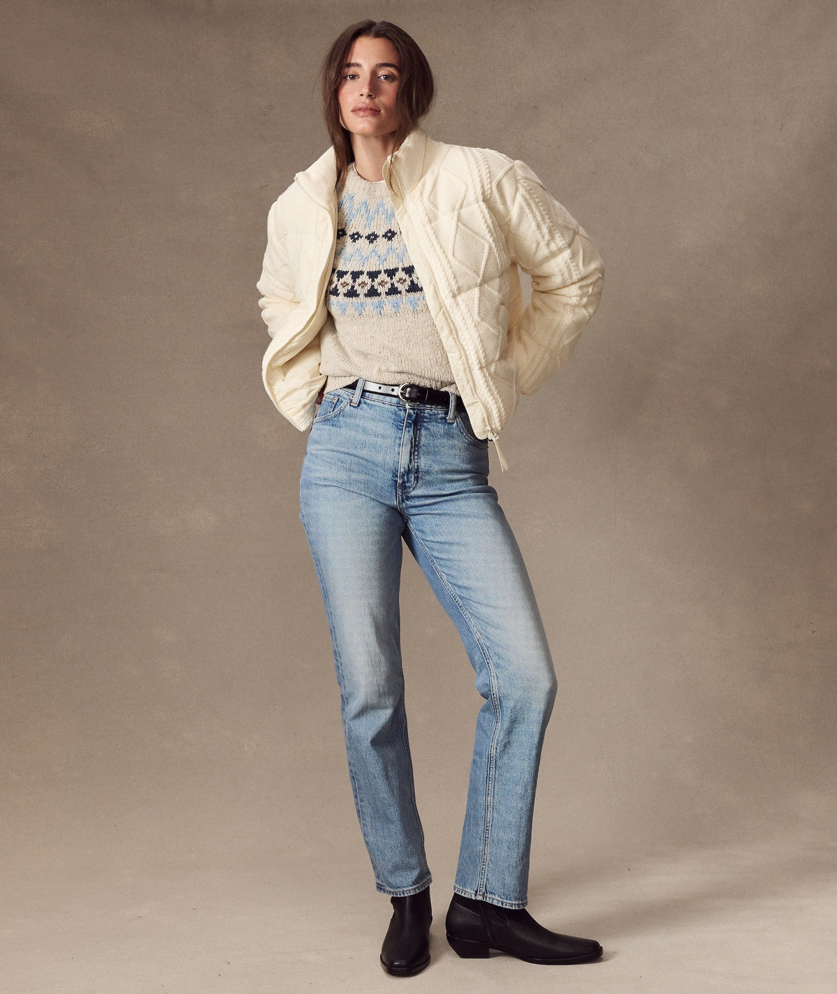 Marine Layer Shea Sweater Puffer Jacket