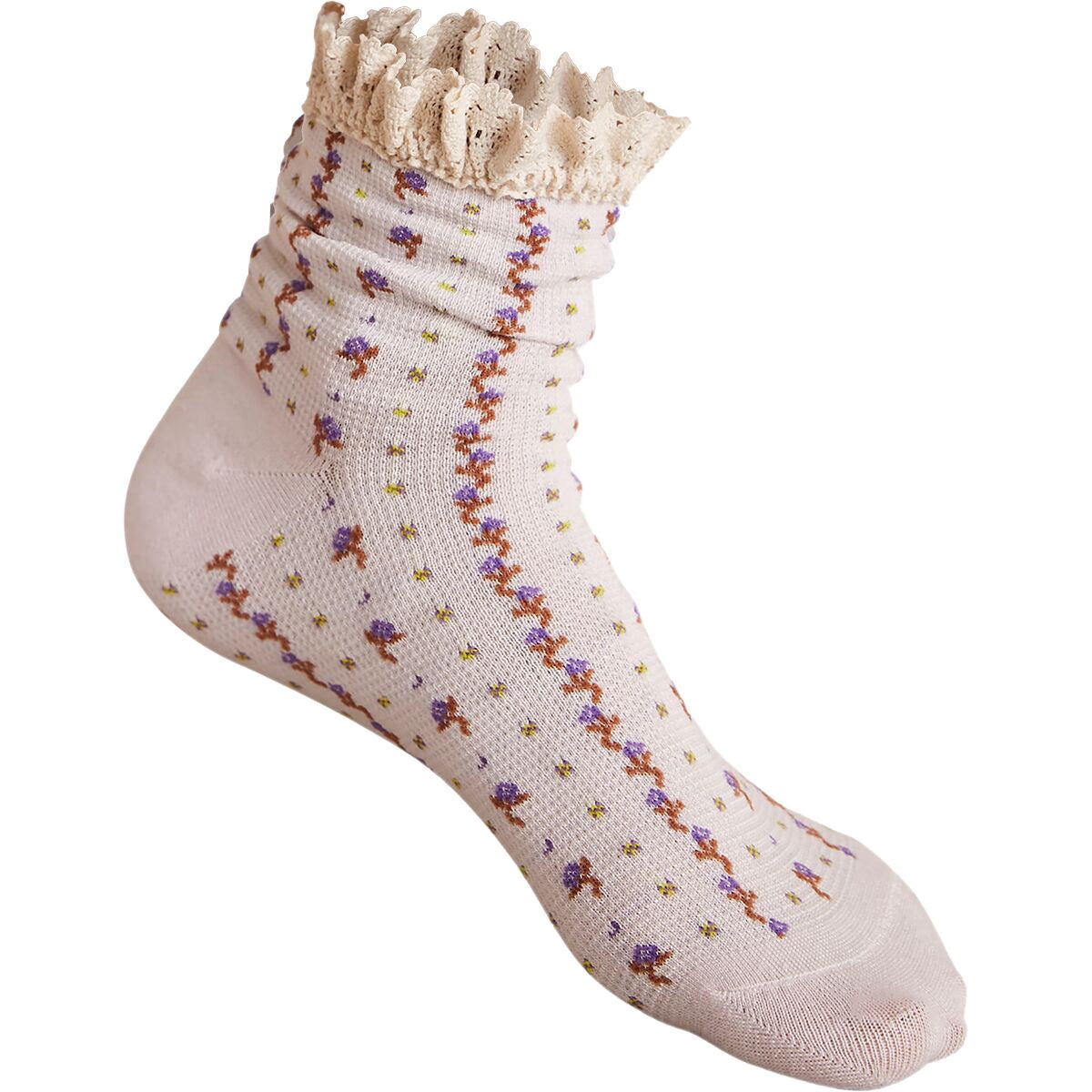 Free People Rosebud Waffle Knit Ankle Socks