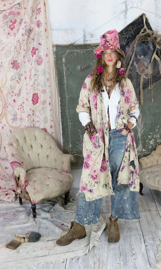 Magnolia Pearl Floral Ettiene Kimono Bronze