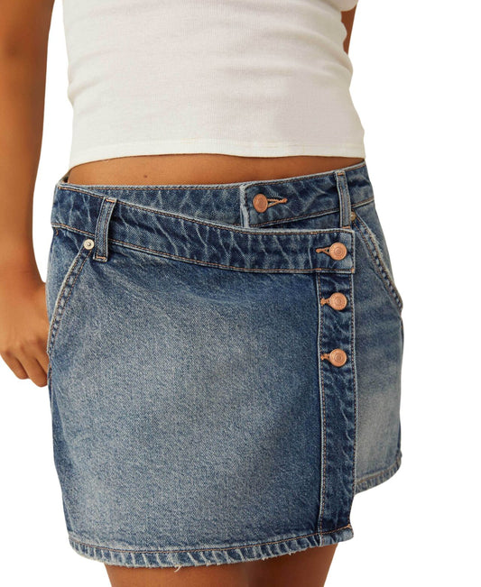 Free People Wynne Denim Skirt