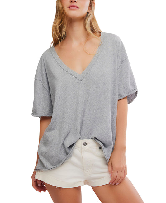 Free People Nina Tee V-Neck
