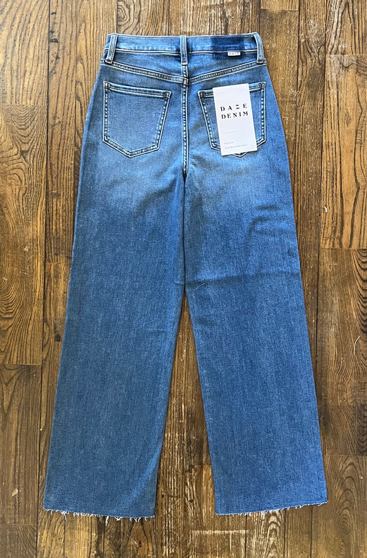 Daze Denim Pleaser High Rise Wide Ankle Jean
