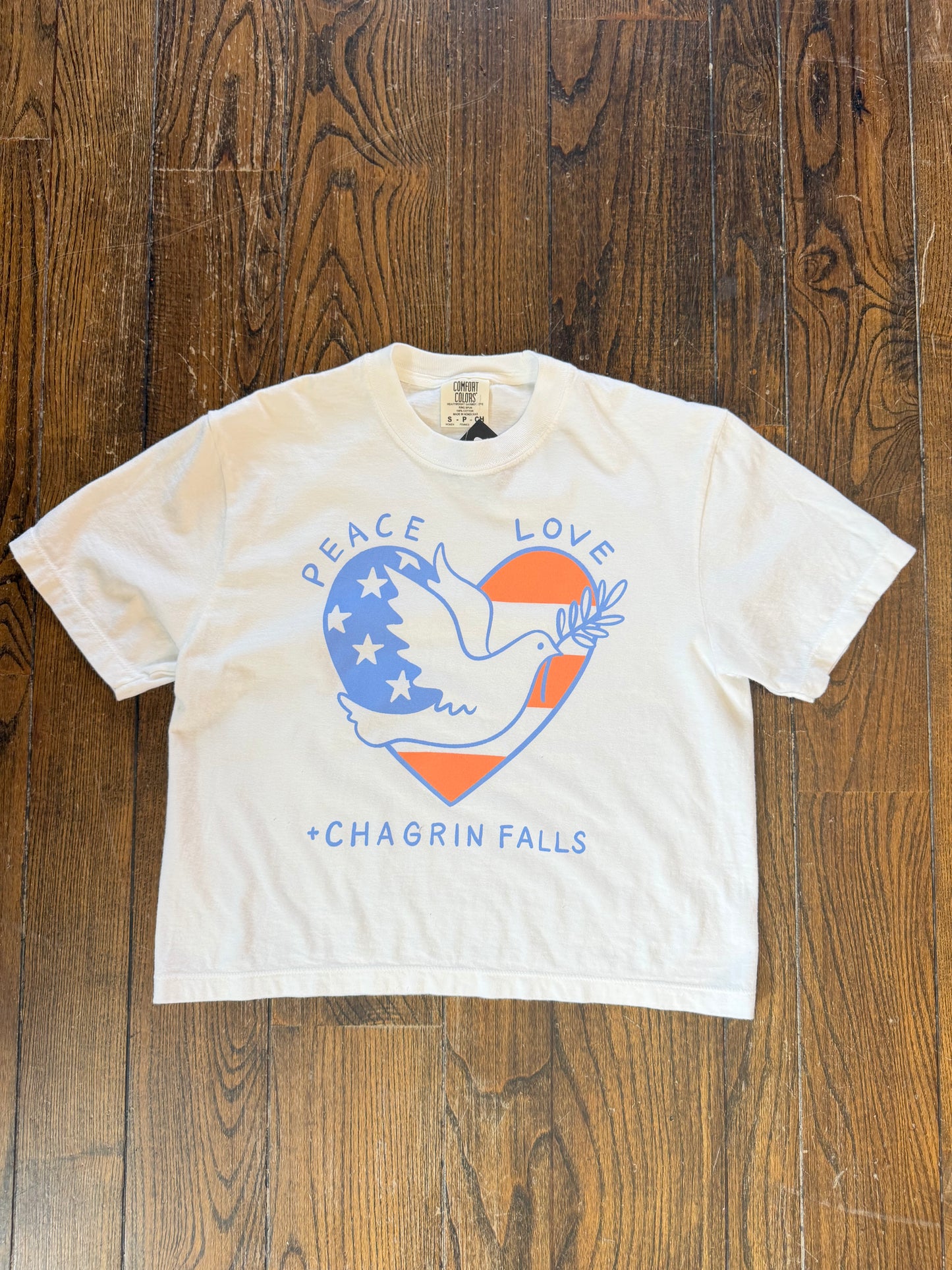 Wilders Peace Love Chagrin Boxy Tee