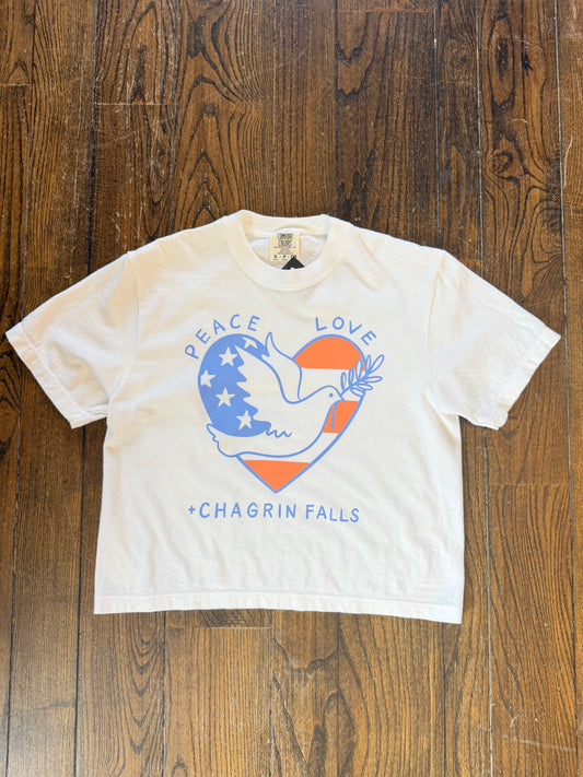 Wilders Peace Love Chagrin Boxy Tee