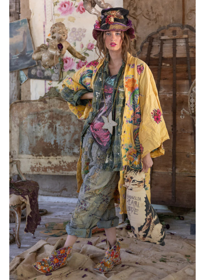 Magnolia Pearl Dragon Romani Kimono Bronze