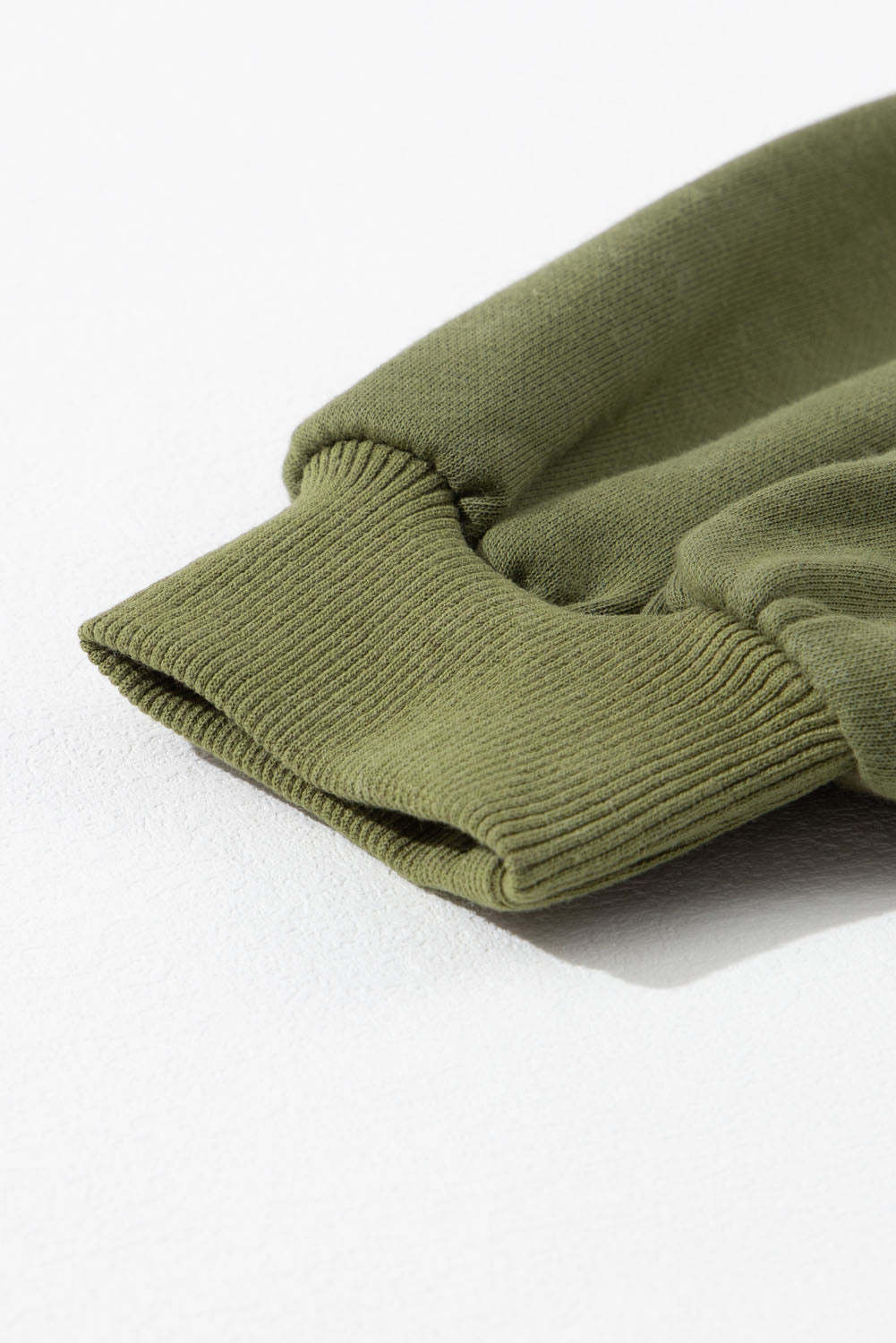Washed Snap Button Pullover Sweatshirt
