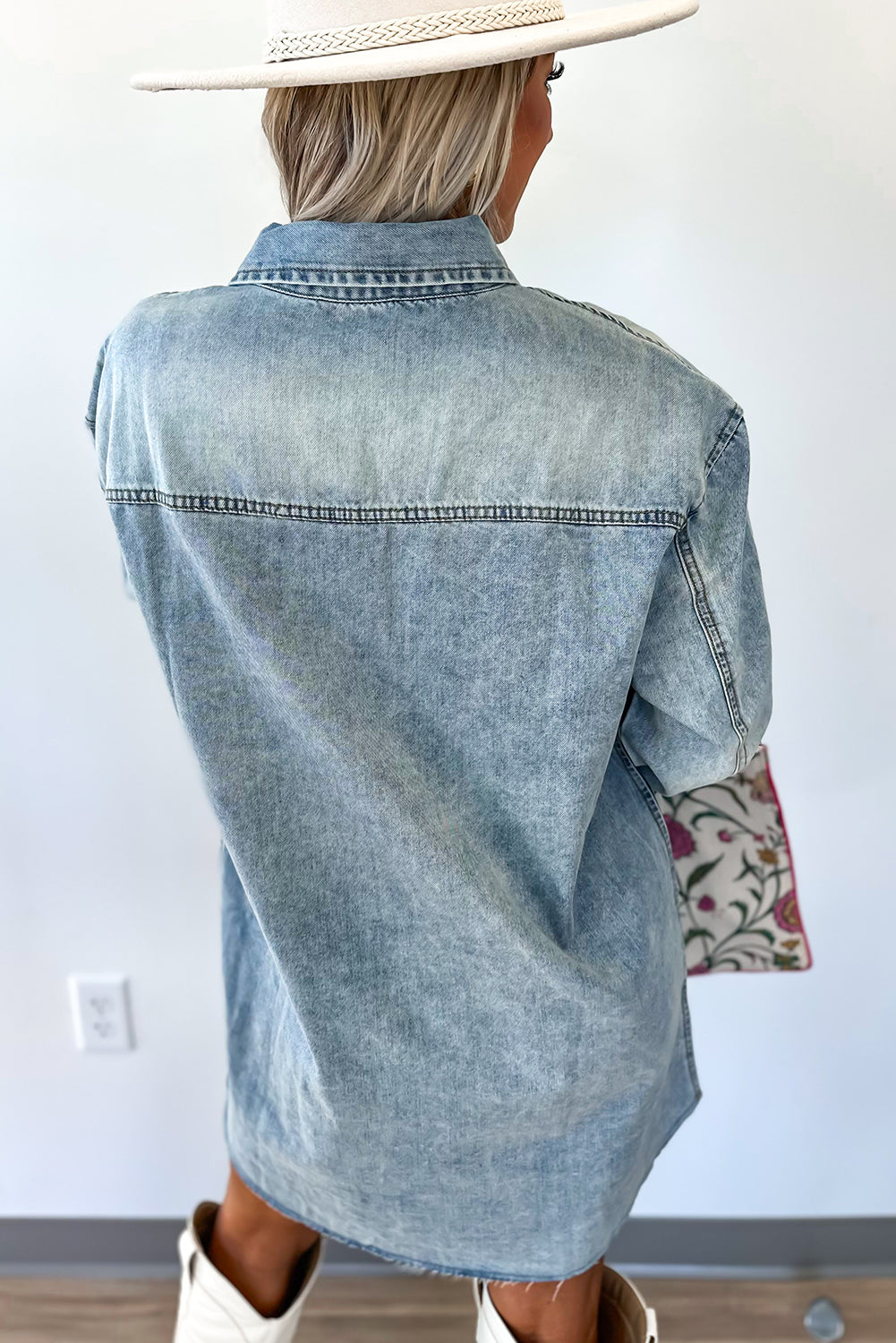Wilders Raw Hem Shirt Dress