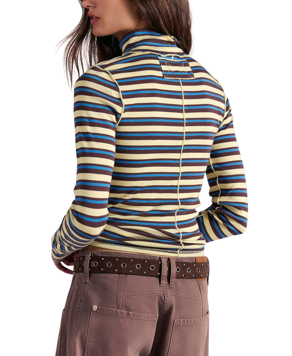 We The Free Good Good Striped Turtleneck